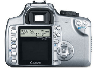 Canon Digital Rebel XT 350D (Back)