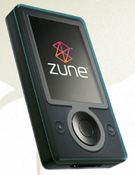 First generation Microsoft Zune running second generation software
